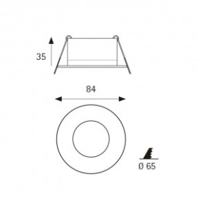 Support GU5.3/MR16/GU10 étanche IP65