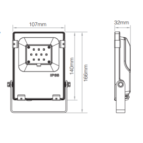 Projecteur RGB+ CCT connecté  IP65