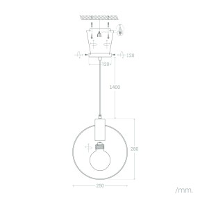 Suspension Métal Mini Otos