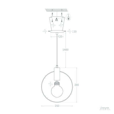 Suspension Métal Mini Otos