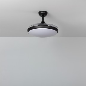 Ventilateur de Plafond LED Kourak Noir Moteur DC