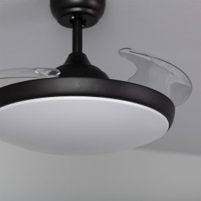 Ventilateur de Plafond LED Kourak Noir Moteur DC