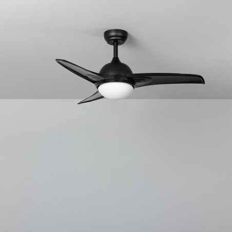 Ventilateur de Plafond LED Aran Noir Moteur DC