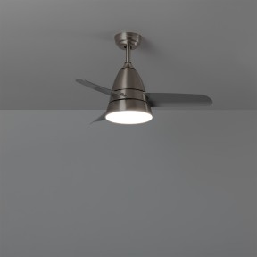 Ventilateur de Plafond LED Industriel Gris Moteur DC