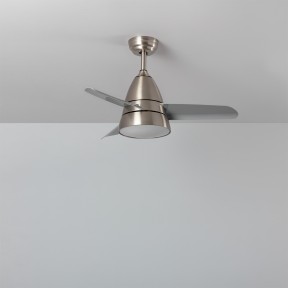 Ventilateur de Plafond LED Industriel Gris Moteur DC